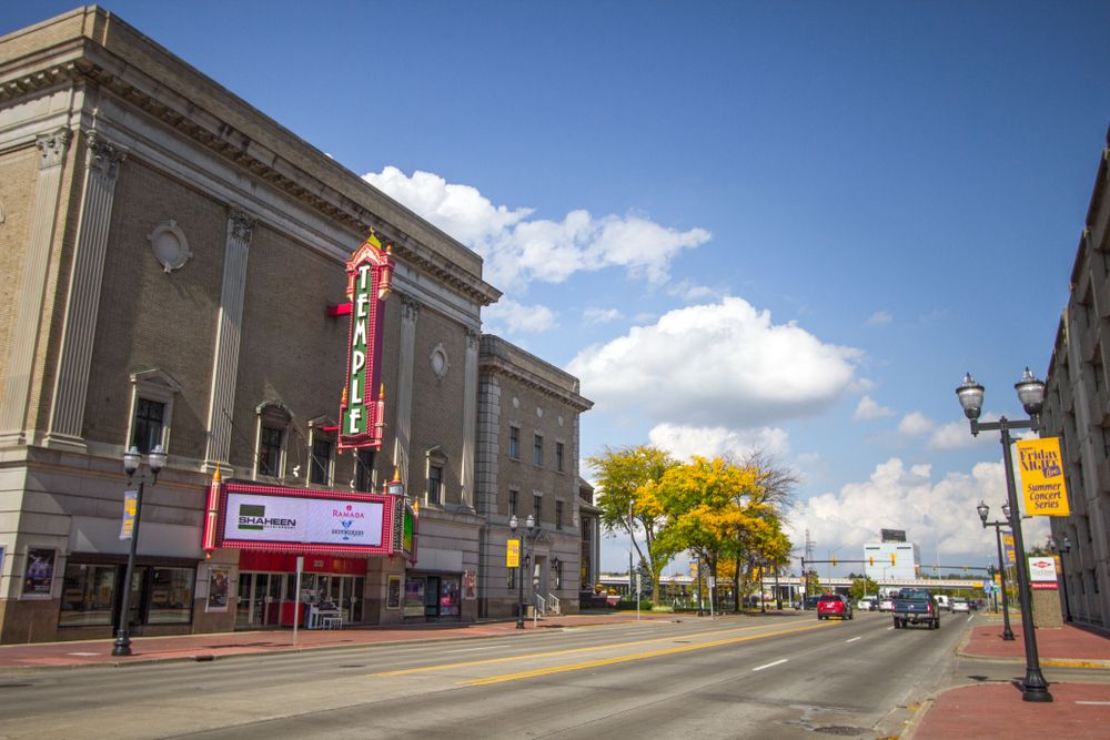 View of Temple Theatre