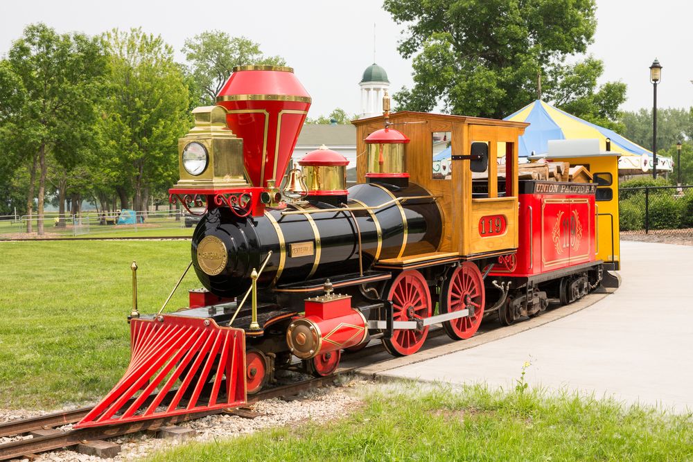 A gauge train in Bay Beach Amusement Park