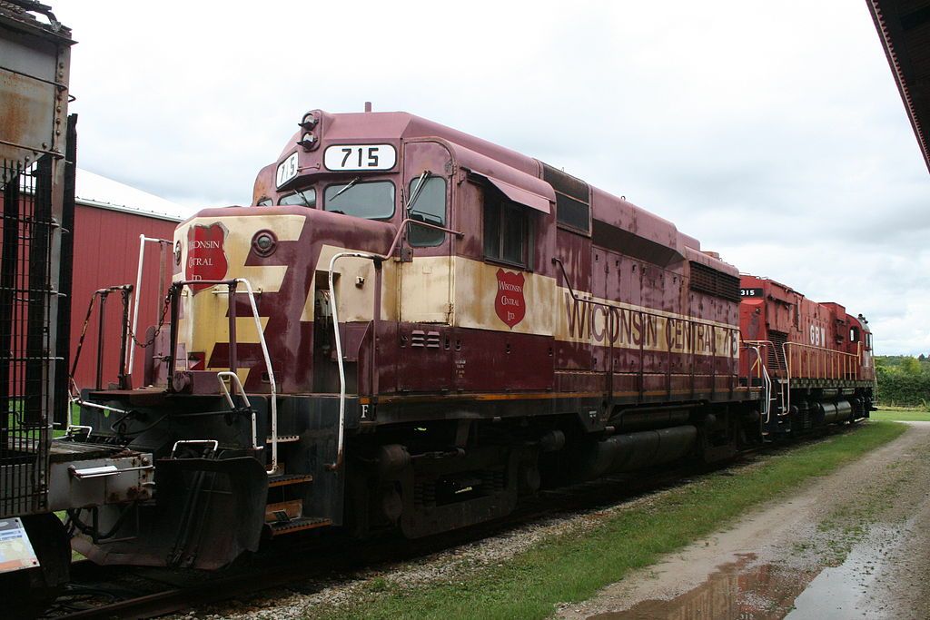 Wisconsin Central locomotive at National Railroad Museum