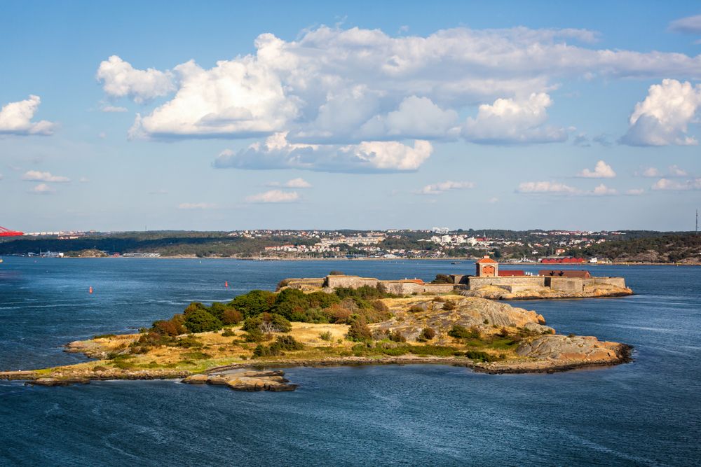 Aerial view of Älvsborg Fortress