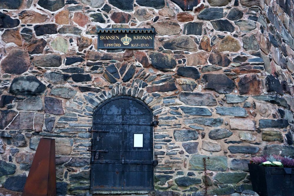 Entrance door of Skansen Kronan