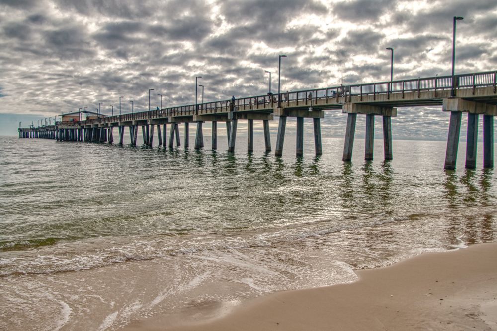 Daytime view of Gulf State Park Pier
