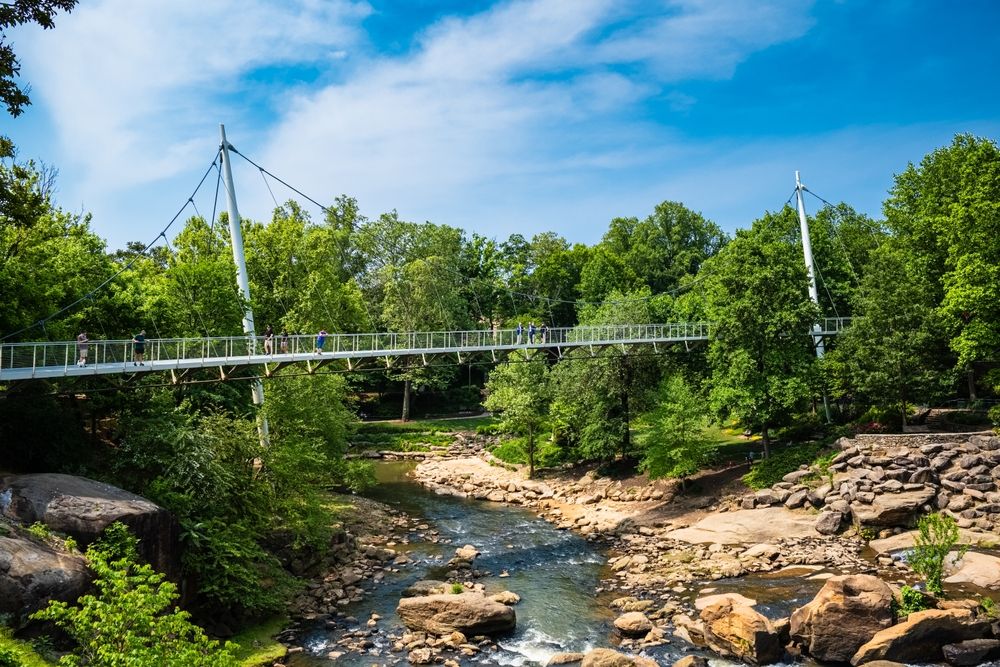 Daytime view of Falls Park