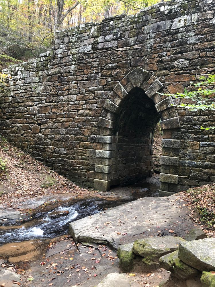 Stone arch of the Historic Poinsett Bridge