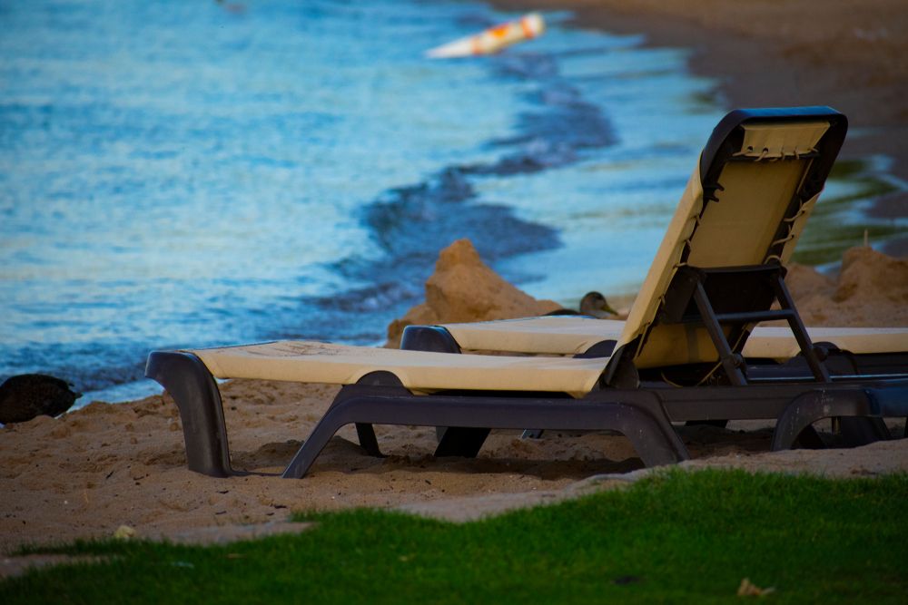 Beach chair at Clinch Park