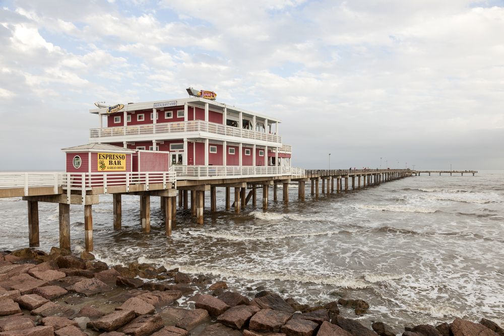 Daytime view of Galveston Fishing Pier