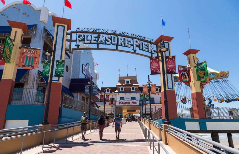 Entryway of Galveston Island Historic Pleasure Pier