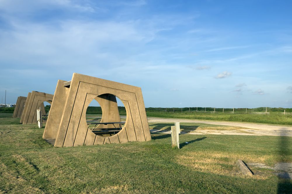 The grounds of Galveston Island State Park