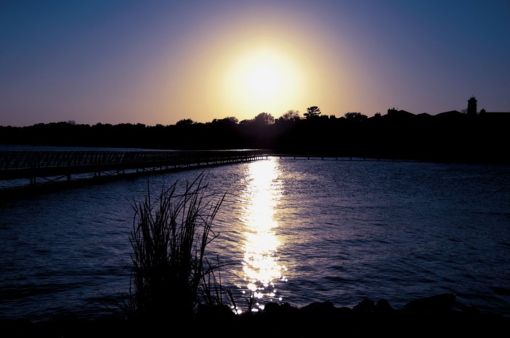 Sunset reflecting on Lake Granbury
