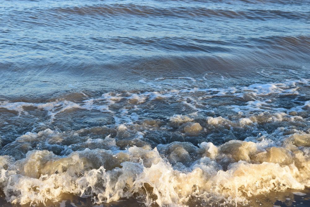 The waters of Stewart Beach