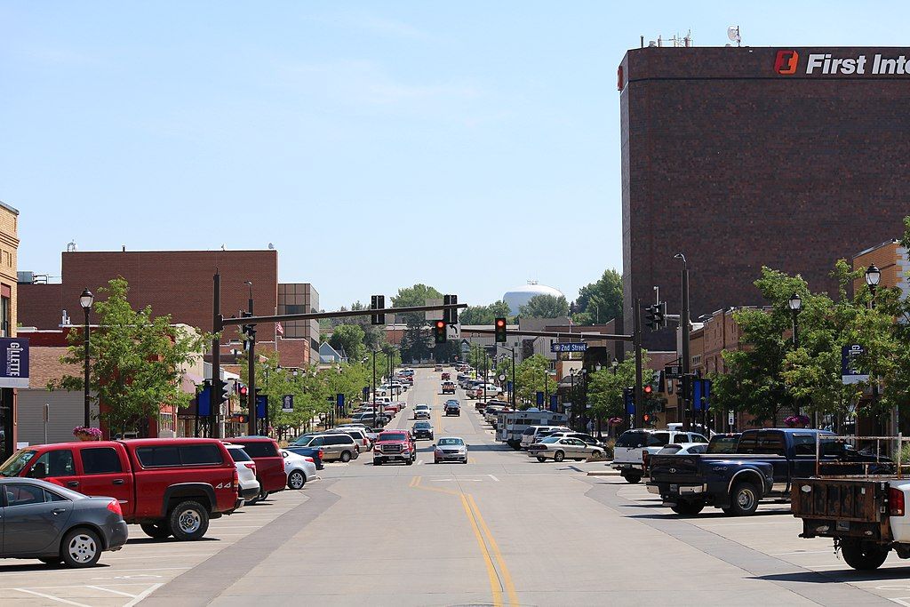 The road of Downtown Gillette