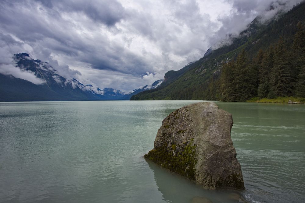 The waters of Chilkoot Lake State Recreation Area
