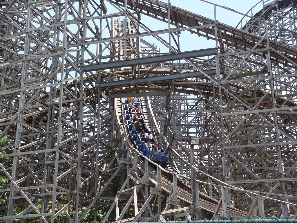 Rampage rollercoaster at Alabama Adventure Amusement Park