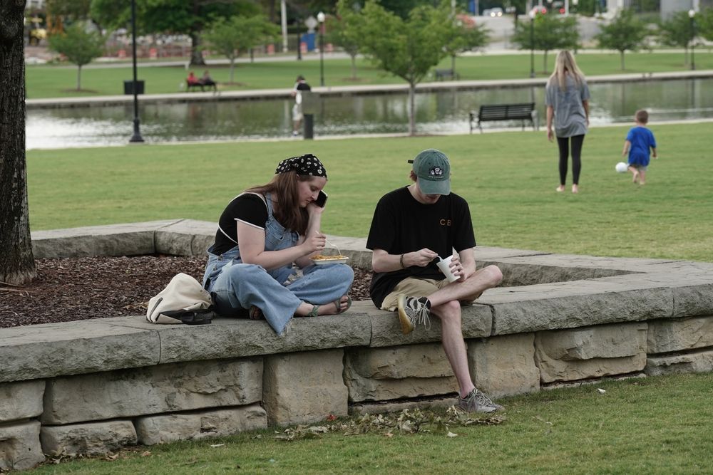 A couple at Big Spring International Park