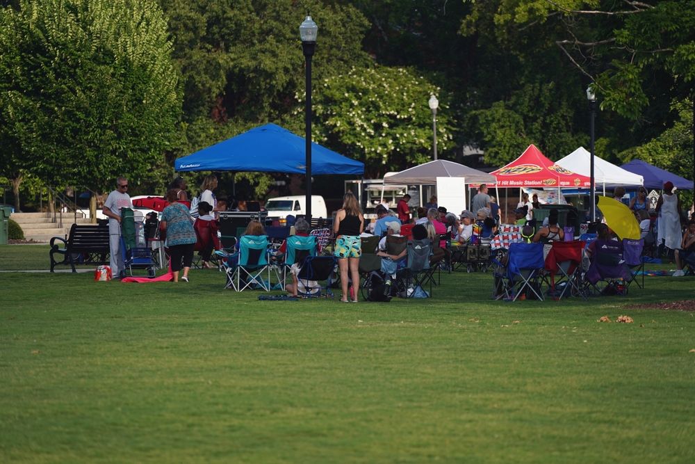 People at Big Spring International Park