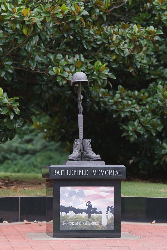 Battlefield memorial at Huntsville Madison County Veterans Memorial