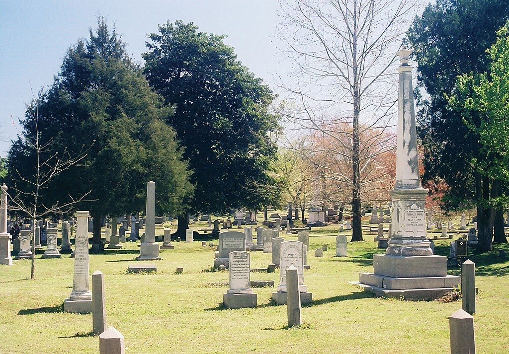 Headstones at Maple Hill Cemetery
