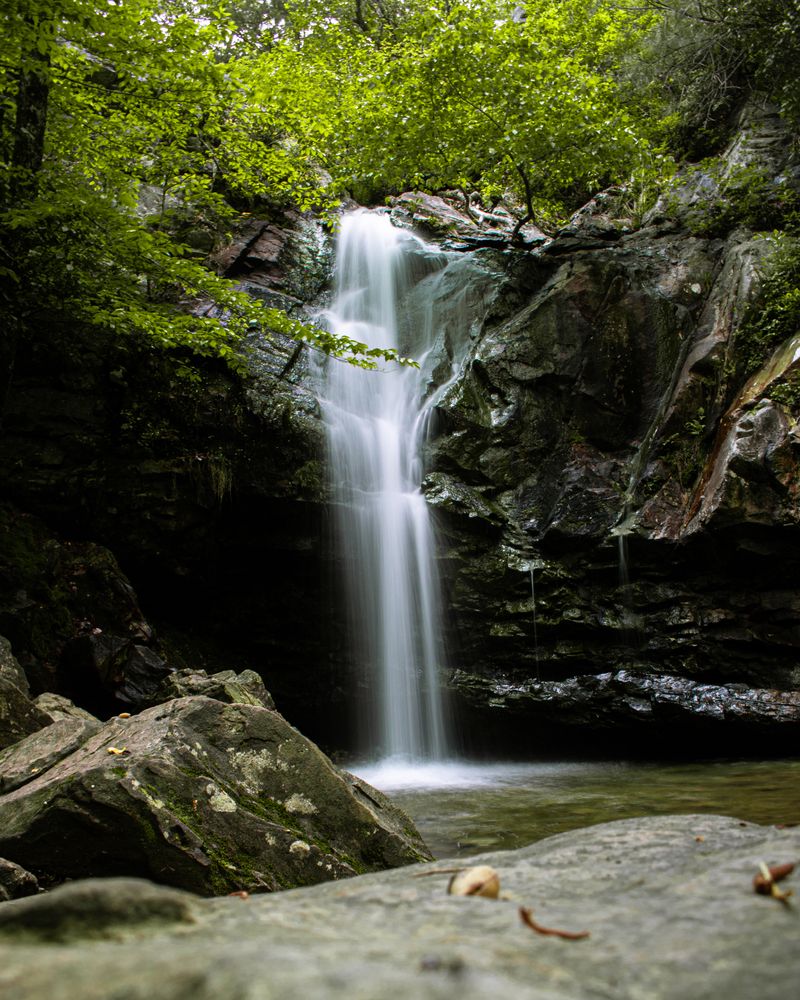 Gorgeous waterfall at Oak Mountain State Park