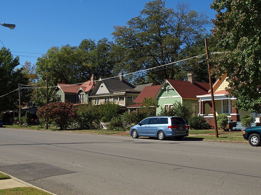 Houses along Old Town Historic District
