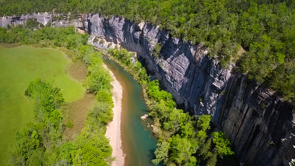 Aerial view of Buffalo National River