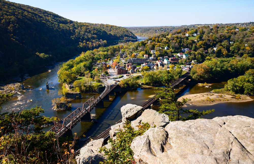 Aerial View at Harpers Ferry National Historical Park