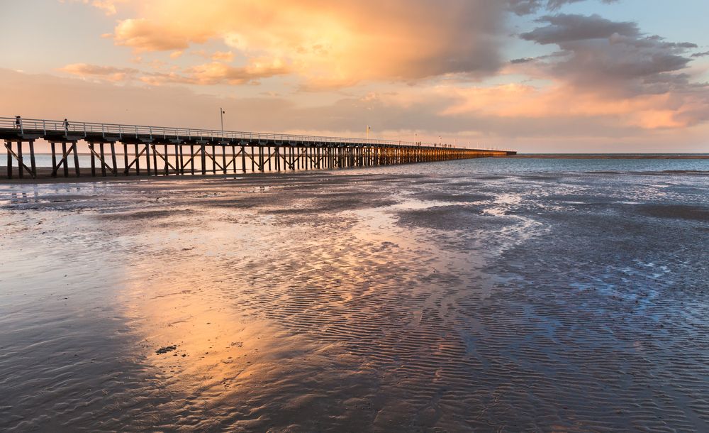 Sunset over Urangan Pier