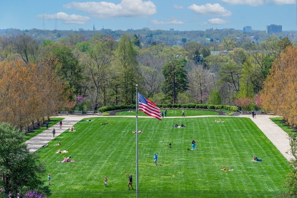 Aerial view of Ault Park