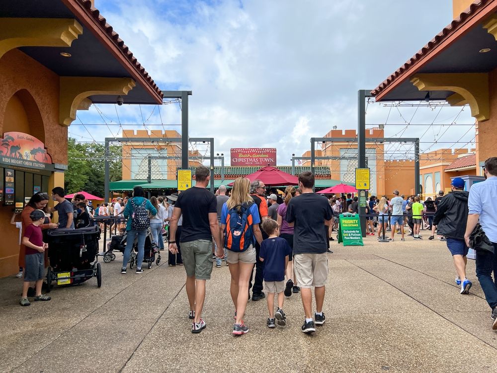 People at Busch Gardens Tampa Bay
