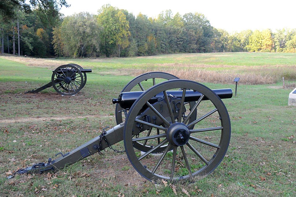 Cannon on the grounds of Cold Harbor Battlefield