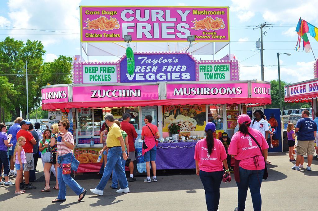 Concession stand at the Florida Strawberry Festival