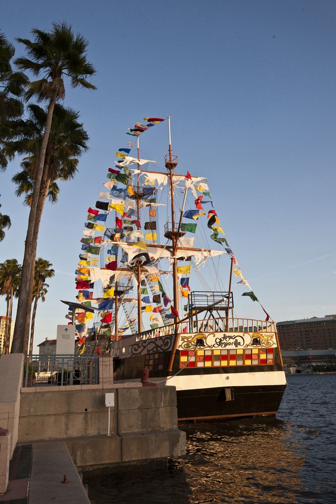 Pirate float at the Gasparilla Pirate Fest