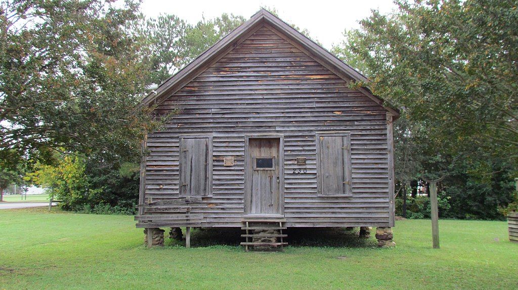 Schoolhouse along Jack Marley Park
