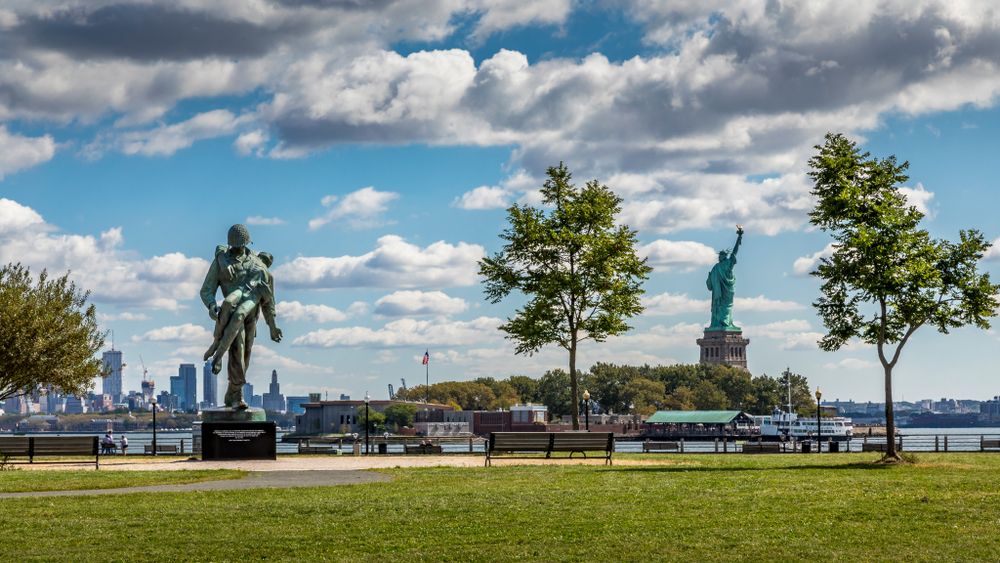 Daytime view of Liberty State Park