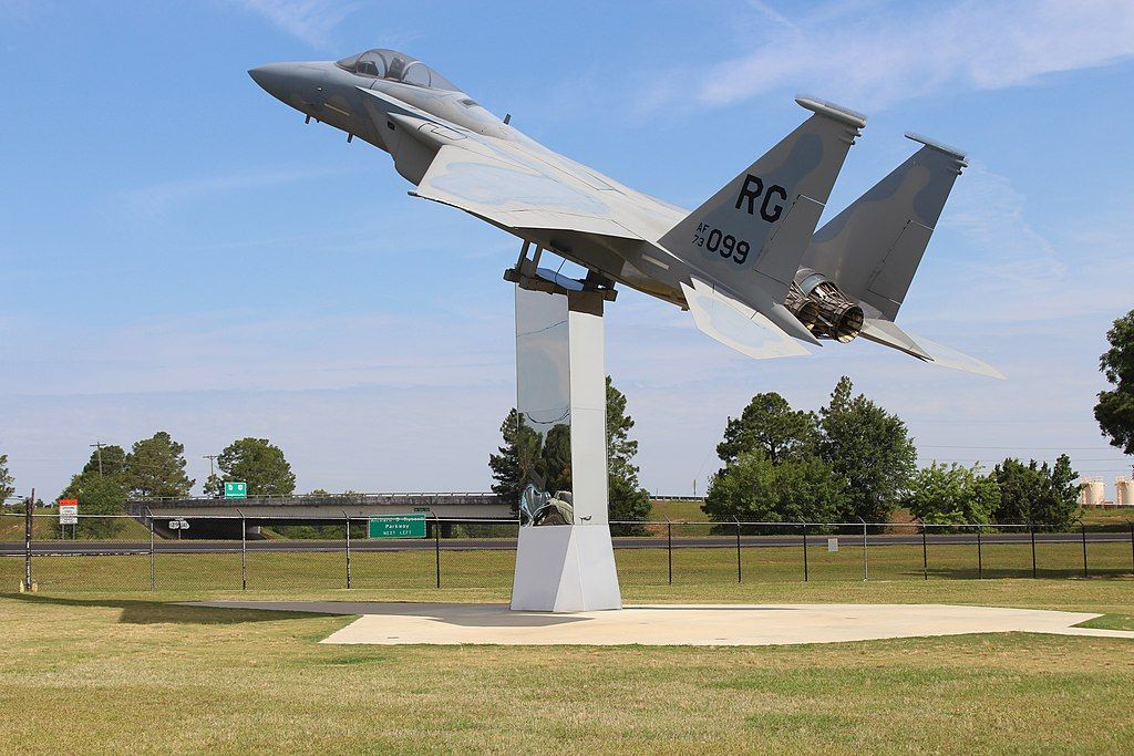 An aircraft on the grounds of the Museum of Aviation