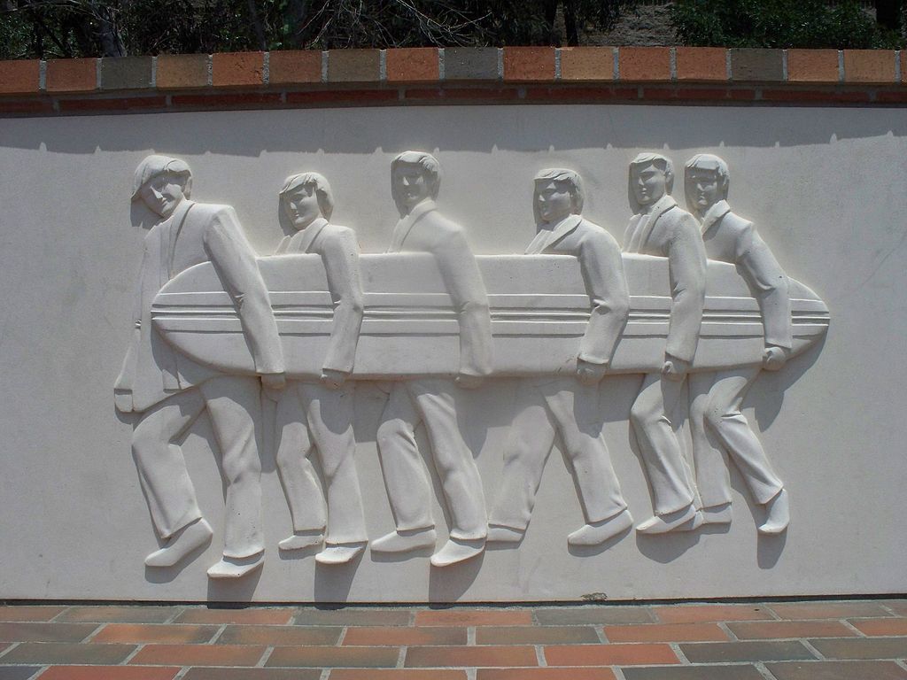 Close view of the Beach Boys Historic Landmark