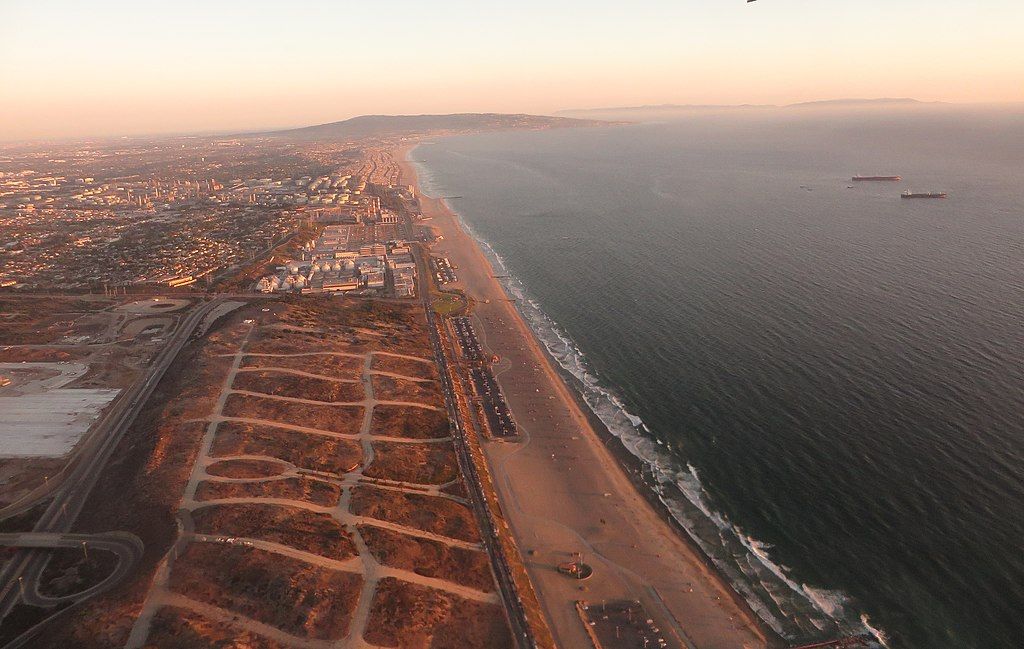 Aerial view of El Segundo Beach