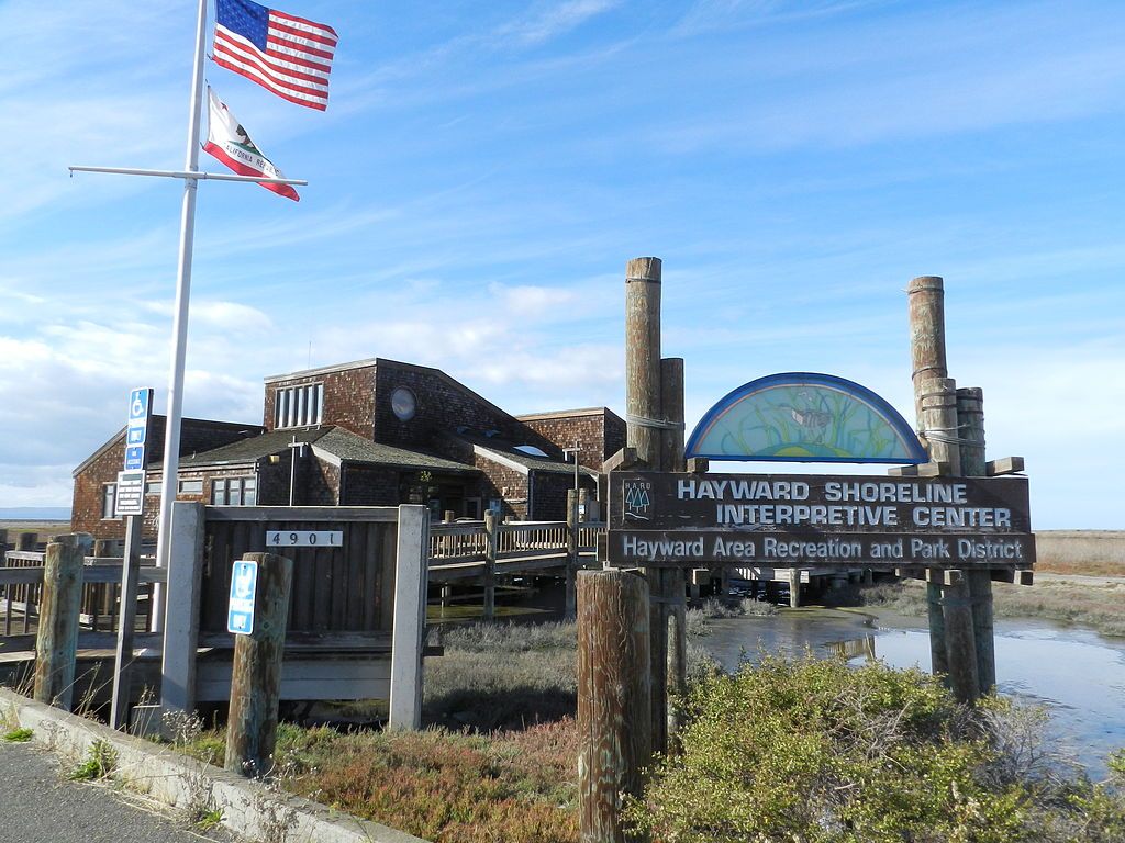 Welcome sign of Hayward Shoreline Interpretive Center