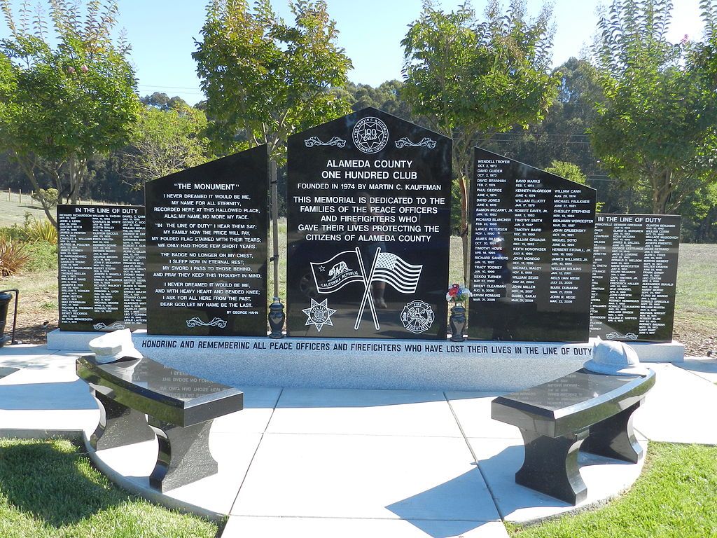 A memorial at Lone Tree Cemetery