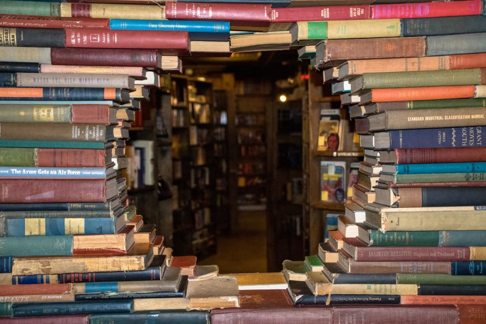 Book hole in The Last Bookstore
