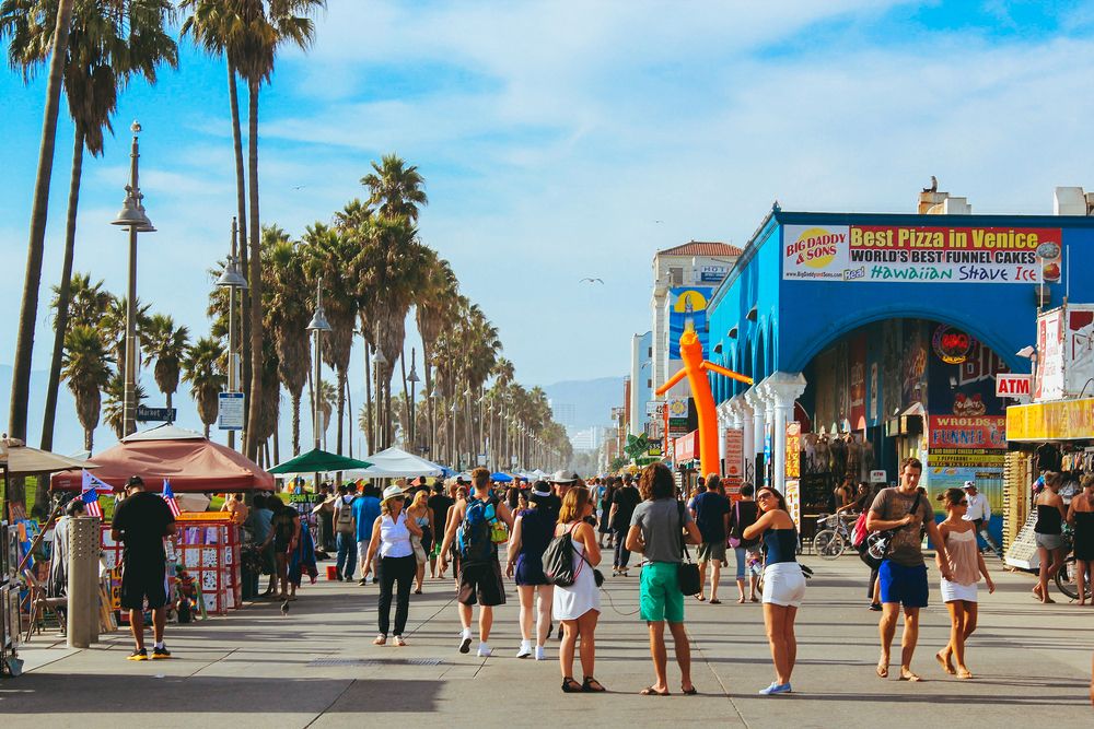 People at Venice Boardwalk