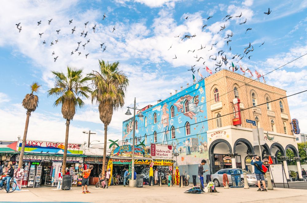 Buildings along Venice Boardwalk