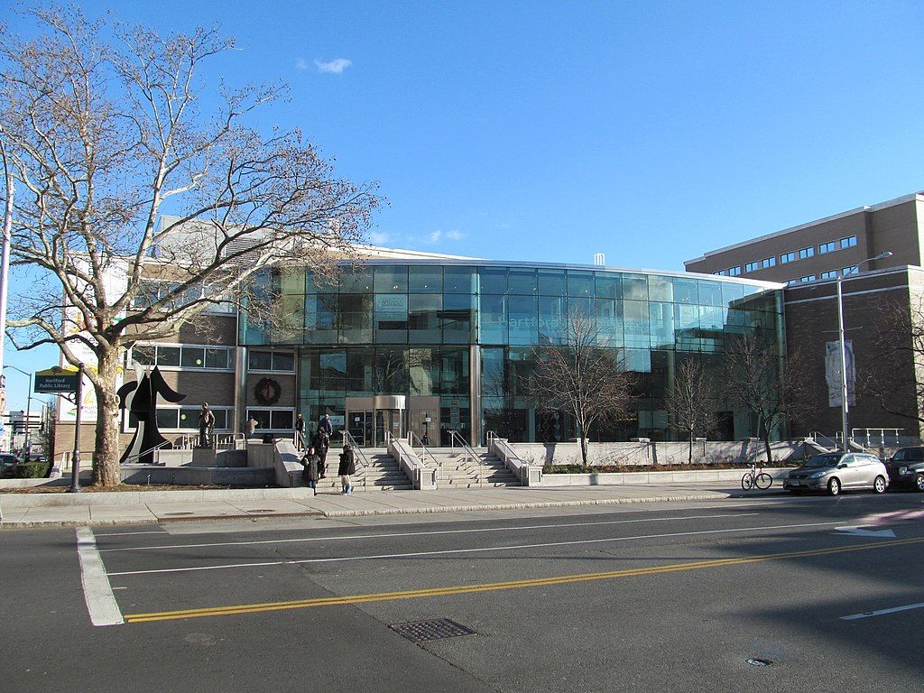 Exterior of the Hartford Public Library