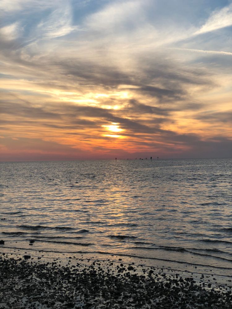 Sunset over Hudson Beach