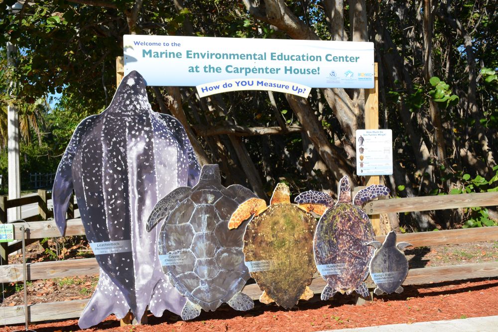 Signage at Marine Environmental Education Center