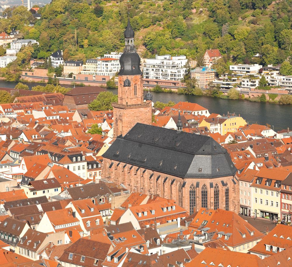 Aerial view of the Church of the Holy Spirit