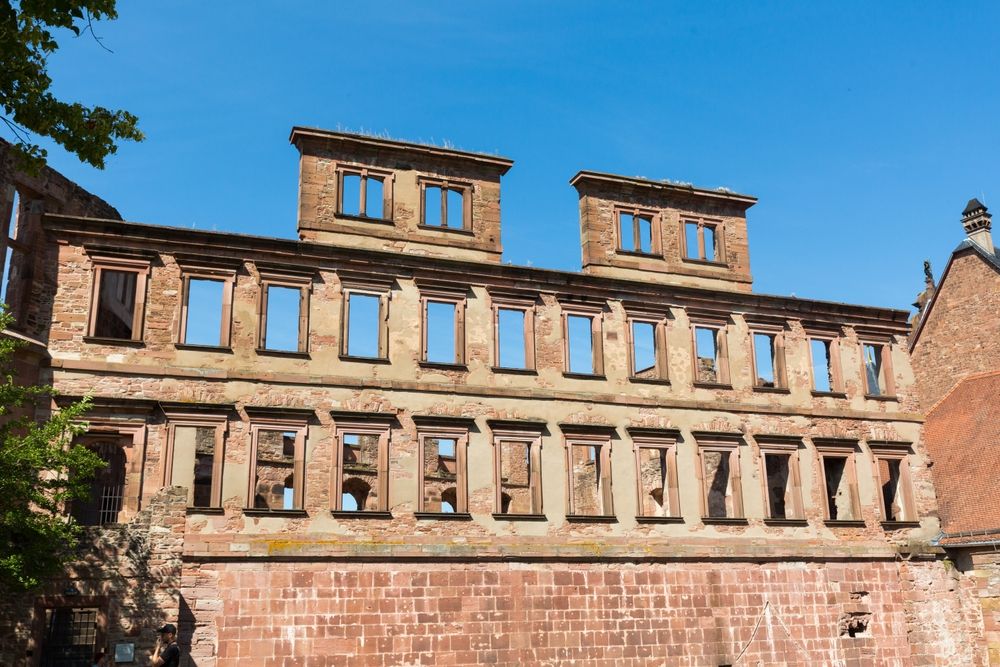 Window ruins of Schloss Heidelberg
