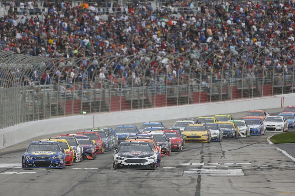 A NASCAR cup tournament at Atlanta Motor Speedway