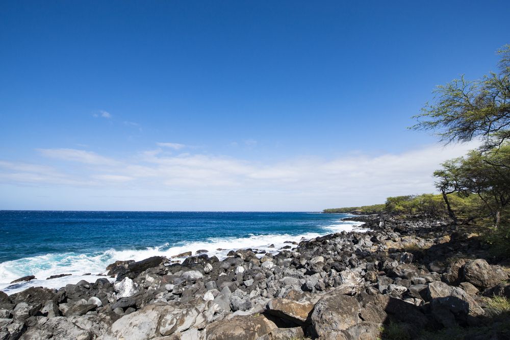 The waters of Kapa’a Beach Park