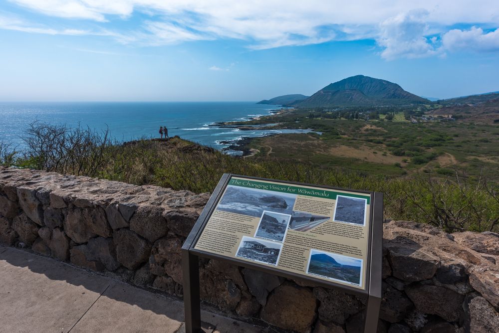 Information board along Makapu'u Point Lighthouse Trail