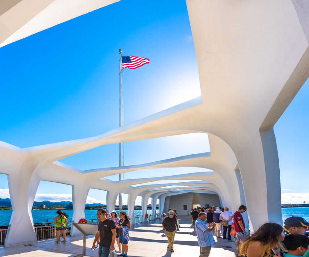 People in Pearl Harbor National Memorial